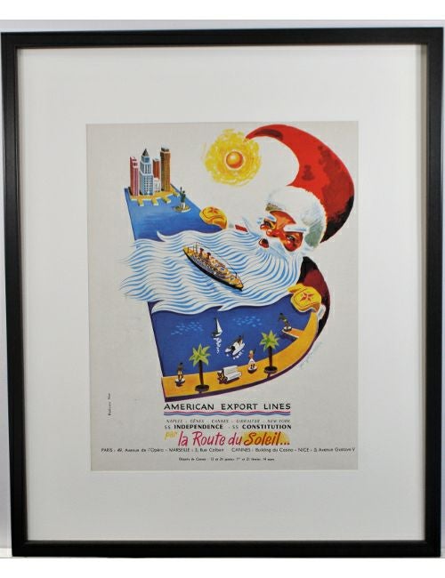 【アートポスター】季節感満載！クリスマスクルーズのポスター