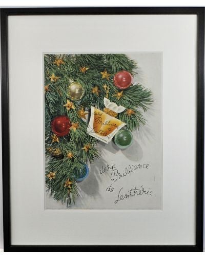 【アートポスター】lentheric（レンテリック）クリスマスキャンペーンのポスター