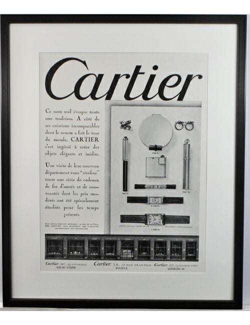【アートポスター】Cartier（カルティエ）のモノトーンポスター