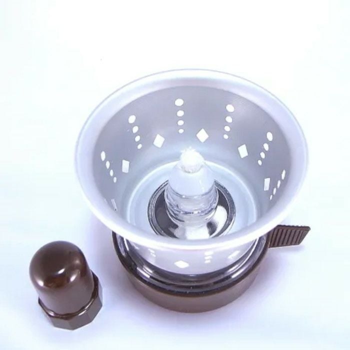 【kono/コーノ】コーノ サイフォン用 アルコールランプ 風防付き 茶色