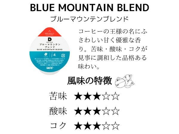【UCC/DRIPPOD】ブルーマウンテンブレンド 7.5g×12個入り
