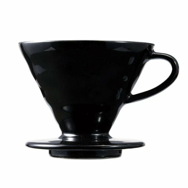 【販売終了】【HARIO】 V60 透過ドリッパー02・粕谷モデル　ブラック　1～4杯用 KDC-02-B