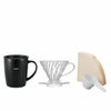 【販売終了】【HARIO】 V60 ドリッパー保温マグセット　ブラック　1～2杯用 VDSM-2424-B