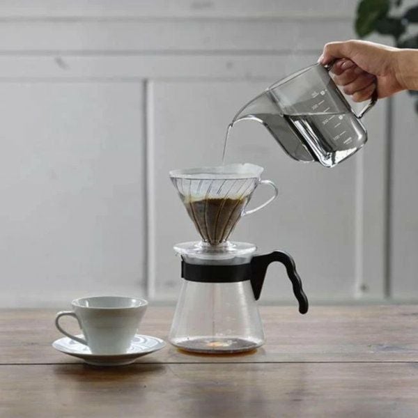 【HARIO】 V60 ドリップケトル・エアー　透明ブラック VKA-35-TB