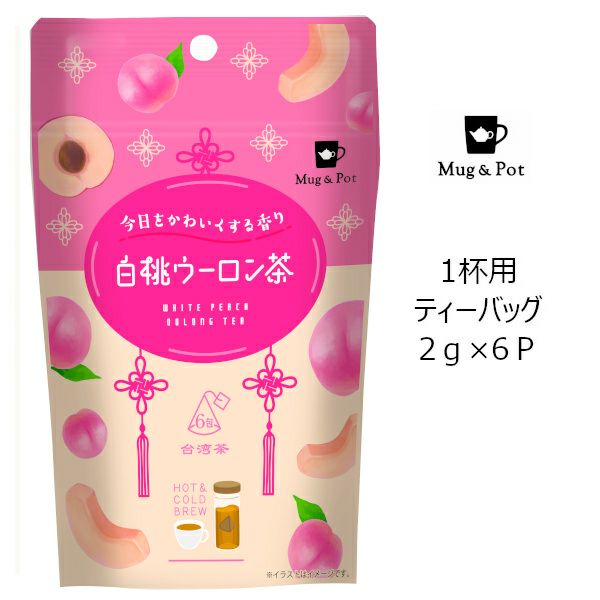 Tokyo tea Trading Mug&Pot 白桃ウーロン茶 648 | 茶葉 とろりとしてま