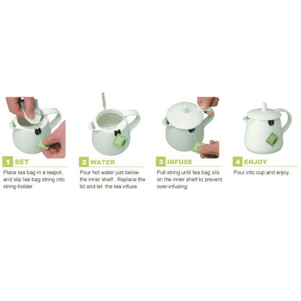 【FORLIFE】 ティー バッグ ティーポット　ターコイズ 403-Trq