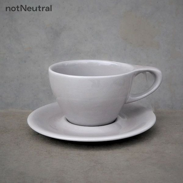 【notNeutral】 nN LN Latte Cup & Saucer 8oz Light Gray 89208874