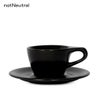 【notNeutral】 nN LN Cappuccino Cup & Saucer 6oz Black 89208871