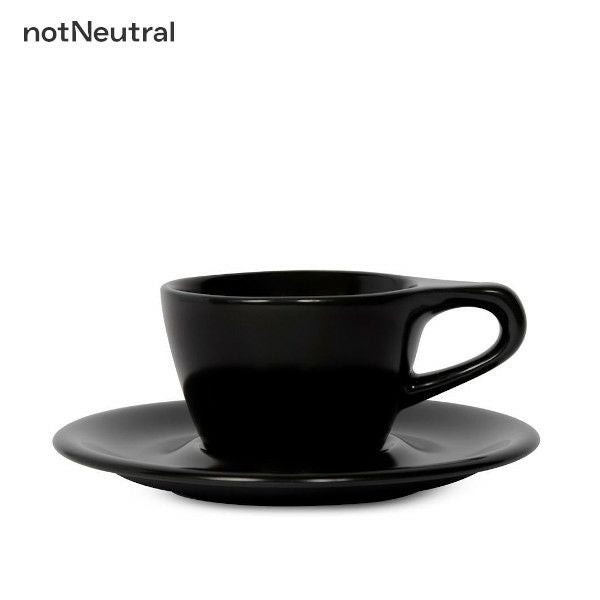 【notNeutral】 nN LN Cappuccino Cup & Saucer 6oz Black 89208871