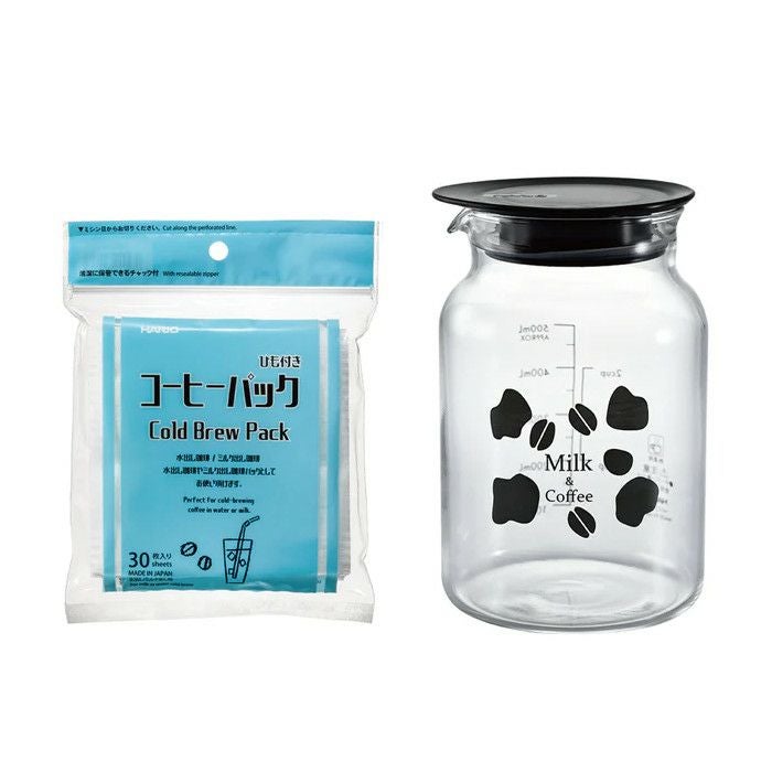 【ハリオ】ミルク出しコーヒーポット MDCP-500-B