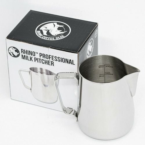 【販売終了】【Rhinowares】内側2ヶ所目盛り付き ラテアートピッチャーセット（12oz、20oz）