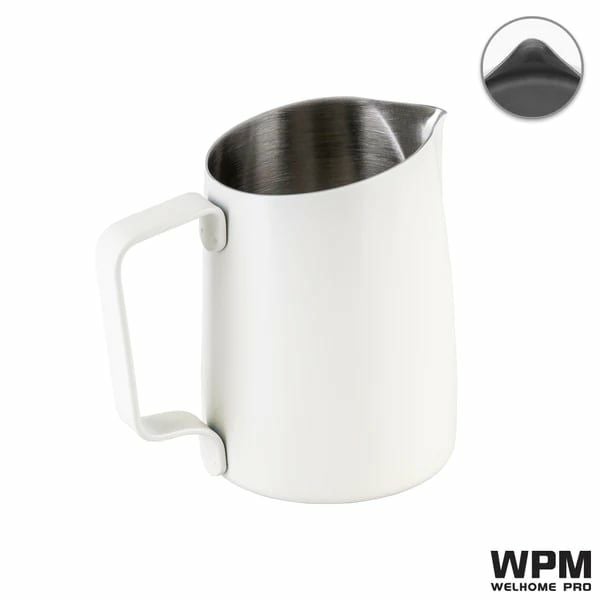 【次回入荷8月中旬以降予定】【WPM】ミルクピッチャー シャープスパウト  450cc マットホワイト HC7107MW