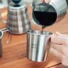 【ハリオ】V60 メタルコーヒーサーバー 実用容量500ml ヘアラインシルバー