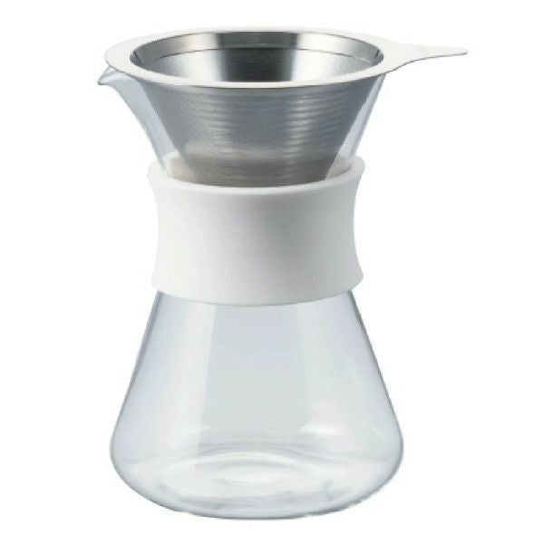【ハリオ】Glass Coffee Maker 実用容量400ml ホワイト