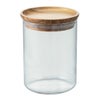 【販売終了】【ハリオ】Glass Canister 満水容量800ml コーヒー粉200ｇ オリーブウッド