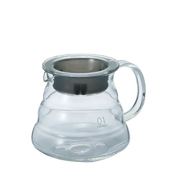 【ハリオ】V60グラスサーバー360クリア 透明ブラック 1～3杯用