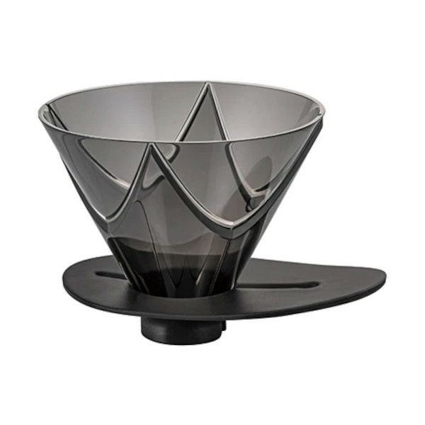 ハリオ】V60 1回抽出ドリッパーMUGEN 透明ブラック 1～2杯用