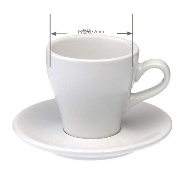 LOVERAMICS Tulip Cappuccino Cup＆Saucer 180ml ホワイト