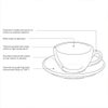 【LOVERAMICS】Egg Cappuccino Cup＆Saucer 200ml ブラック 6客セット