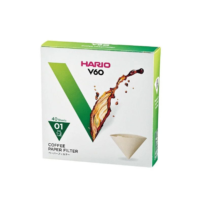 【hario/ハリオ】V60用ペーパーフィルター01M 40枚 個箱入り VCF-01-40M