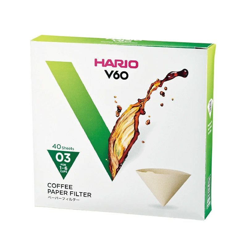 【hario/ハリオ】V60用ペーパーフィルター03M 40枚 個箱入り VCF-03-40M