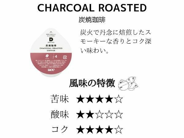 【アウトレット】【UCC/DRIPPOD】炭焼珈琲 7g×12個入り【賞味期限：2025年10月31日】