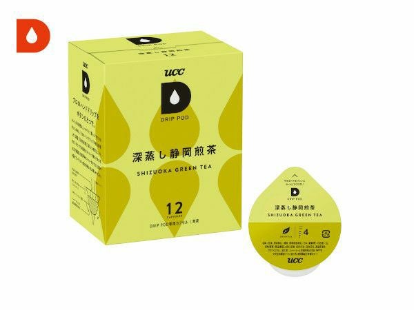 【アウトレット】【UCC/DRIPPOD】深蒸し静岡煎茶 3g×12個入り【賞味期限：2025年10月31日】