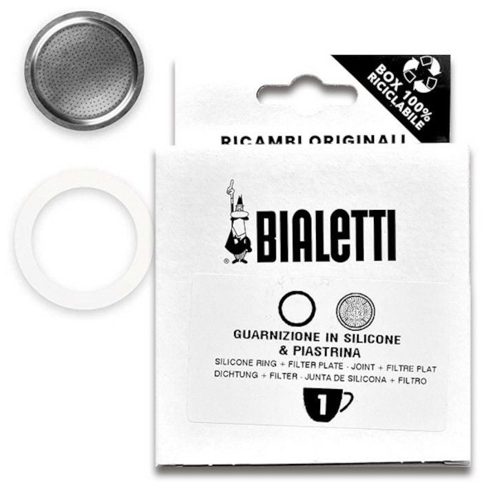 【bialetti/ビアレッティ】部品 モカエキスプレス 1カップ用 パッキン+フィルターセット