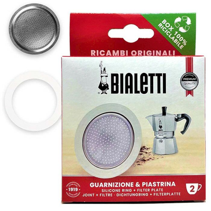 【bialetti/ビアレッティ】部品 モカエキスプレス 2カップ用 パッキン+フィルターセット