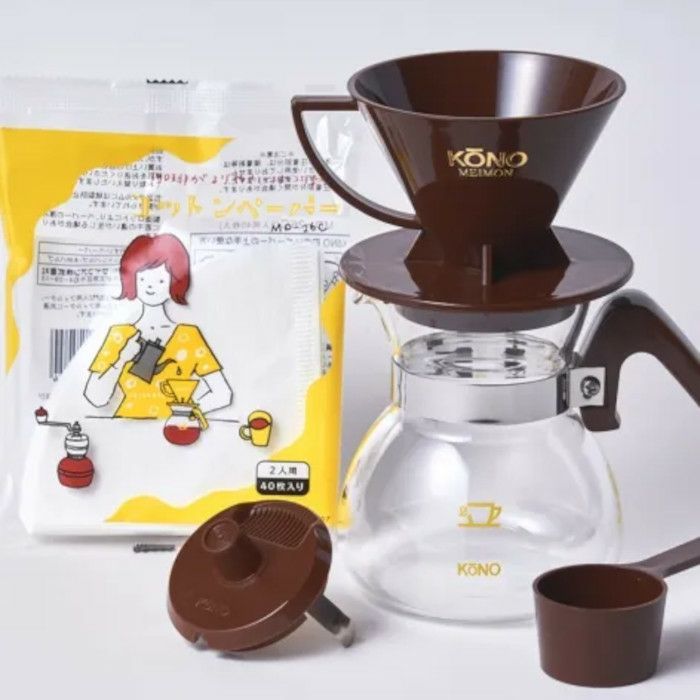 kono/コーノ】名門2人用ドリッパーセット チョコレート MDN-20CH